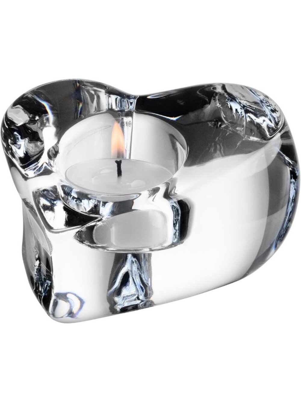 Heart-Shaped Crystal Tealight Candle Holder | Modern Home Decor & Centerpiece